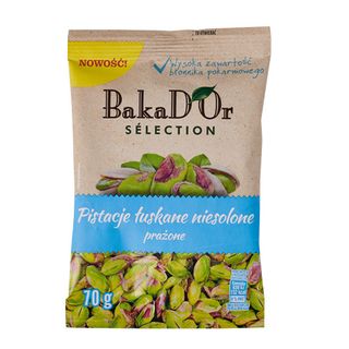 BakaD'Or Pistacje łuskane niesolone, 70 g