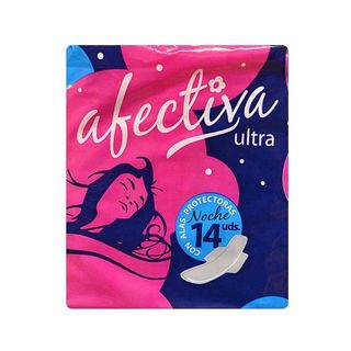 Compresas Ultra con Alas Noche - Afectiva - 14 unidades 8412210310015