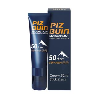 Mountain Spf 50 Protector Facial + Lipstick Spf 30 - Piz Buin - Set 2 Productos (283725)