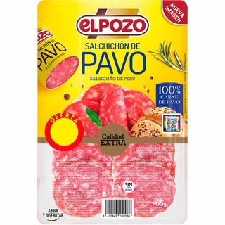 Salchichón De Pavo Elpozo, Bandeja 65 G (26370619)