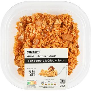 Arroz Con Secreto Ibérico Y Setas Eroski, Bandeja 280 G (26379388)