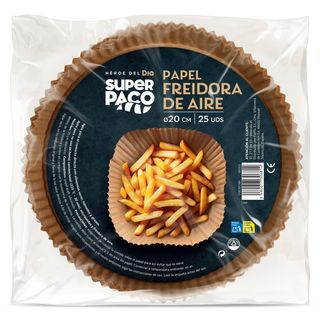 Papel Para Freidora De Aire Super Paco De Dia Bolsa 25 Unidades