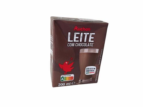 LEITE AUCHAN COM CHOCOLATE 200ML