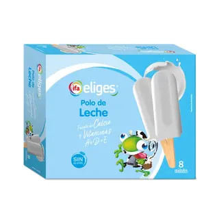 IFA ELIGES Helado Polo De Leche, Pk-8