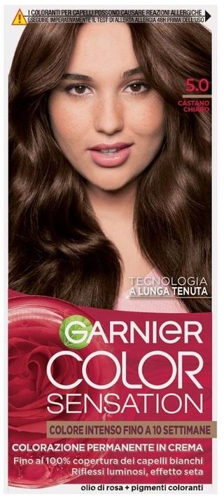 Garnier Color Sensation Colorazione Permanente 5.O Castano Chiaro   Gar8288