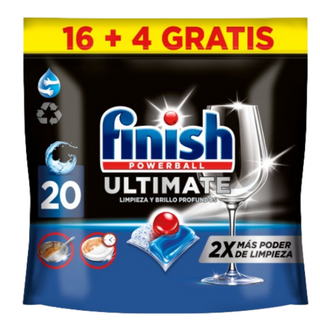 Finish Ultimate Pastillas Lavavajillas 20u