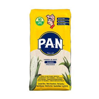 P.A.N. Harina Precocida De Maíz Sin Gluten, 1Kg