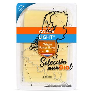 Queso Gouda Light Selección Mundial De Dia Sobre 160 G