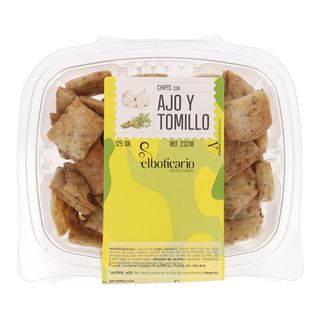 Torta Chipis Ajo/Tomillo El Boticario 125 G.