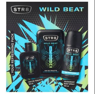 STR8 Zestaw Wild Beat: EDT/S 50 ml + Deo spray 150 ml