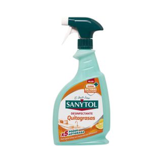 Limpiador Cocina Desinfectante y Desengrasante Pistola Sanytol 750 Ml