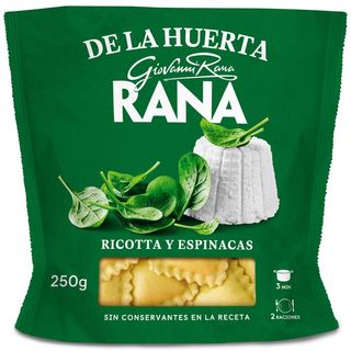 GIOVANNI RANA Pasta Fresca Ravioli Con Espinacas 250 G