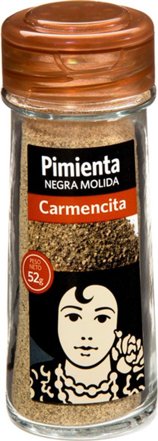 Pimienta Negra Molida Carmencita 52 Gr.