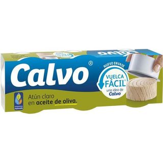 Atún Claro En Aceite De Oliva Calvo, Pack 3X65 G