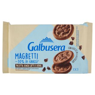 Galbusera Magretti -30% di Grassi* con Gocce di Cioccolato 6 x 43,3 g