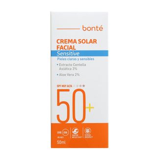 Bonté Crema Solar Facial Sensitive SPF50+ 50Ml (303579)