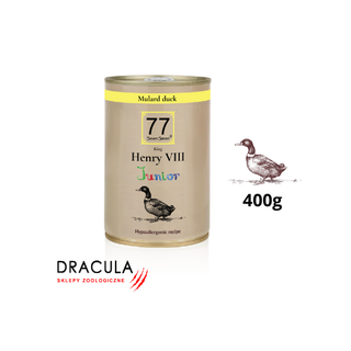 77 Petfood Junior Henry VIII z kaczką 400g
