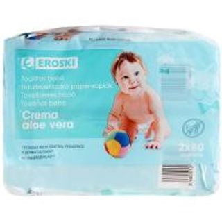 Toallitas De Bebé Con Aloe Vera Eroski Paquete 160 Uds. (15633217)