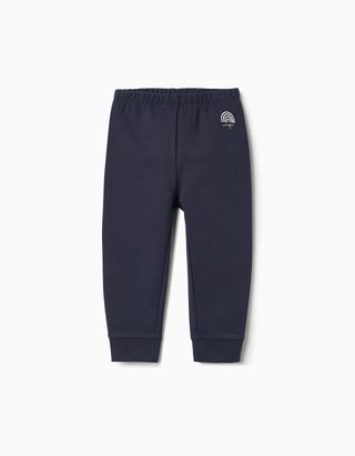 Calças de Treino com Detalhe de Purpurinas para Bebé Menina - Tamanho 9/12M