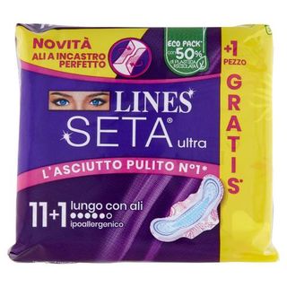 Lines Seta Ultra Lungo Con Ali 11+1 Pz - 152889