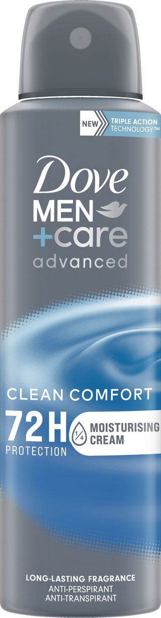 Dove Advanced Care Men Clean Comfort Spray 150Ml Eli4274