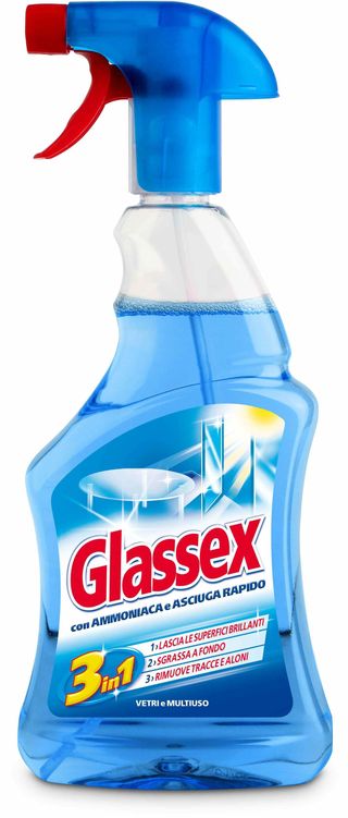 GLASSEX DETERGENTE VETRI E MULTIUSO AMMONIACA SPRAY 500ML   MIR2462