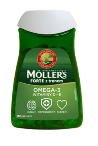 Moller's Forte Tran Norweski 112 kapsułek