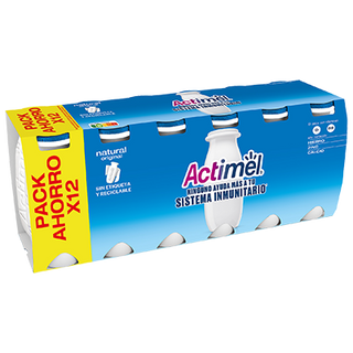 Yogur Liquido Natural Actimel 100 G P12
