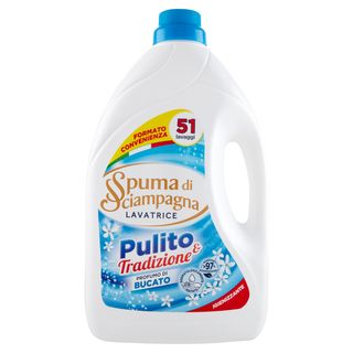 Spuma di Sciampagna Pulito & Tradizione Profumo di Bucato Igienizzante 51 Lavaggi