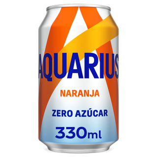 Aquarius Zero Azúcar Naranja 330ml Lata