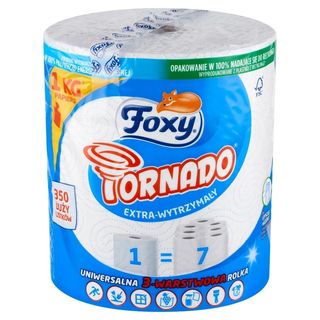 Foxy Tornado Ręcznik papierowy 3-warstwowy 1 szt.
