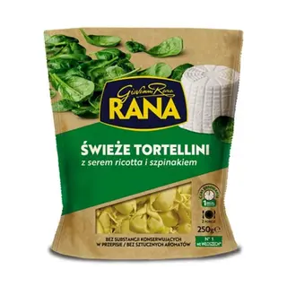 Rana Tortellini świeże z serem ricotta i szpinakiem, 250 g
