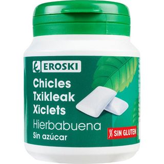 Chicle De Hierbabuena Sin Azúcar Eroski, Bote 100 G (25961046)