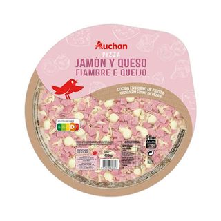PIZZA FIAMBRE E QUEIJO AUCHAN 405 G