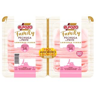 Pechuga De Pavo Reducida En Sal El Pozo P-2X200G