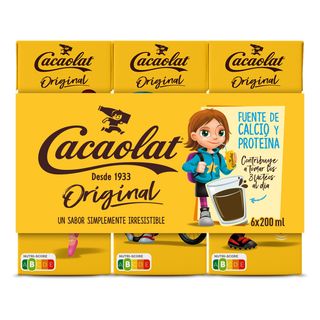 Batido De Chocolate Cacaolat Brik 6 X 200 Ml