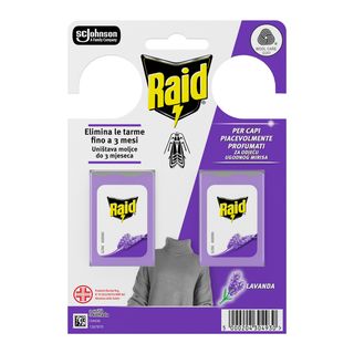 Raid Antitarme per Abiti Gel Lavanda 2pz 