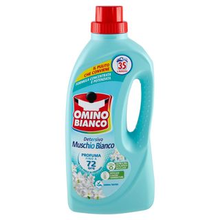 Omino Bianco Detersivo Lavatrice Liquido Muschio Bianco 35 Lavaggi 1400 Ml - 000364661