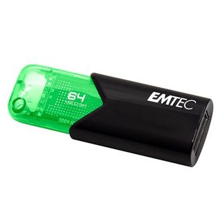 Pendrive Memoria Usb 3.2 Emtec B110 Click Easy 3.2 Verde 64Gb (3126170173157)