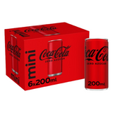 Coca-Cola Zero Azúcar Latas 6x200ml