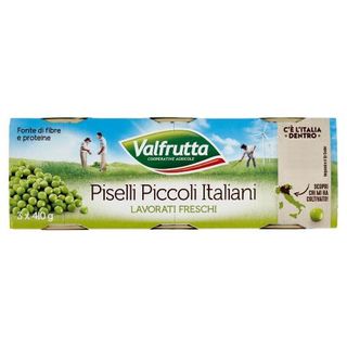 Valfrutta Piselli Piccoli Italiani 3 x 410 g