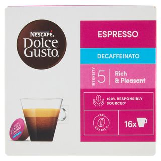 Nescafé Dolce Gusto Espresso Decaffeinato Caffè 16 Capsule 88G