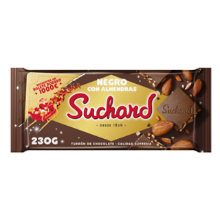 Turron Chocolate Negro Con Almendra 230gr Suchard
