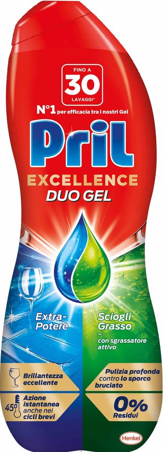 PRIL EXCELLENCE DUO GEL SCIOGLIGRASSO 30 LAVAGGI   HEN8049