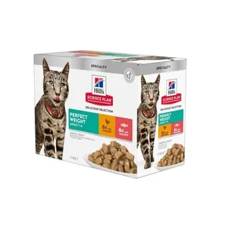 Hill’S Perfect Weight Salmón Y Pollo Sobre Para Gatos - Multipack 12 1.02Kg