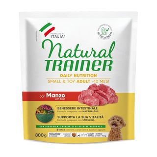 Natural trainer adult small & toy con manzo 800g