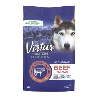 Virtus dog protein selection adult manzo no grain 2kg