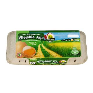 Jaja świaże rozmiar M 10szt.
