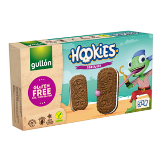 Galletas Hookies Sandwich 5u S/gl Gullon