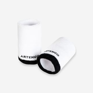 Muñequera Tenis Artengo Tp 100Xl Blanca Negra Talla Única Blanco